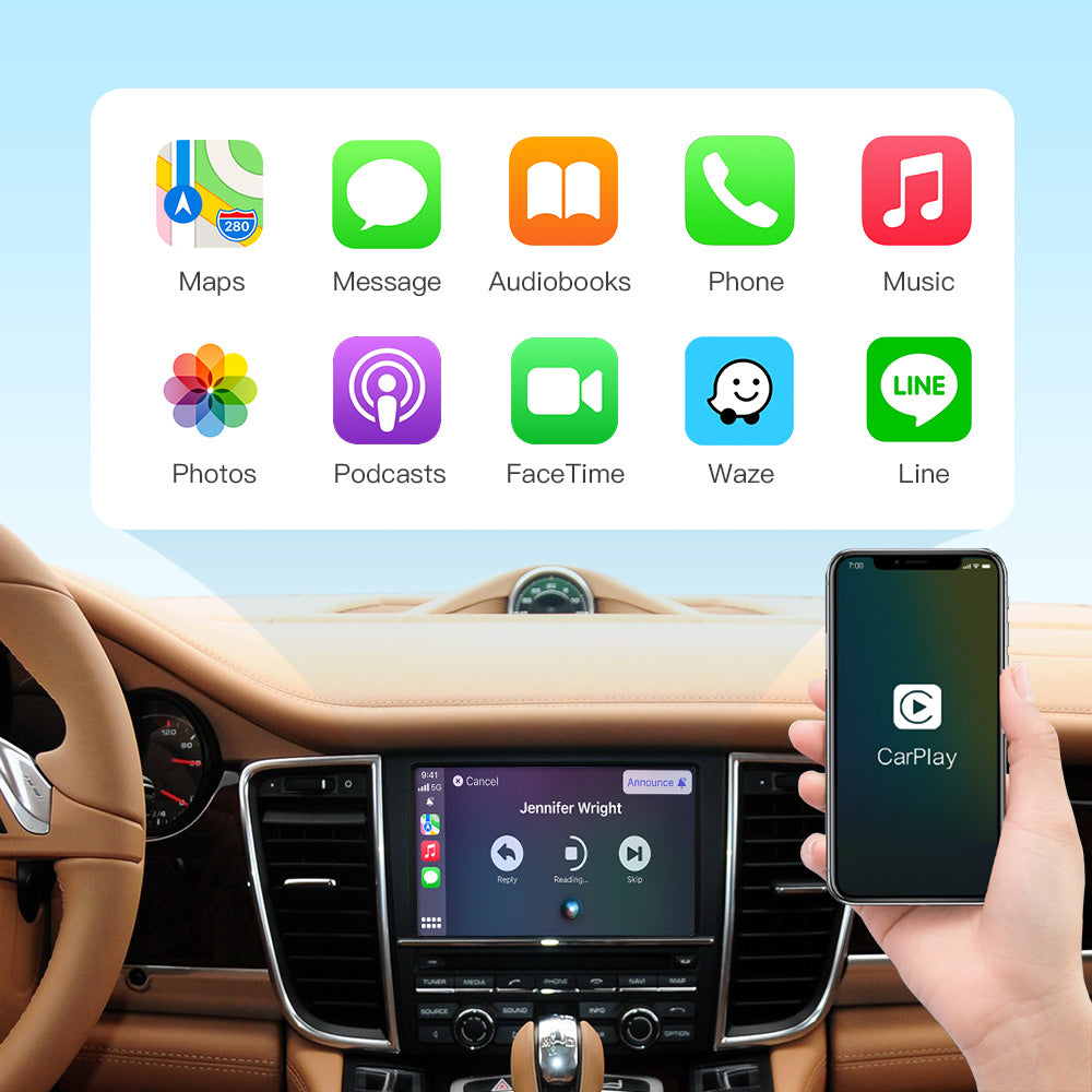 iManAuto Wireless Apple Carplay Module for Porsche PCM3.1 Cayenne Macan 911 Panamera Bosxter Android Auto Car Accessories