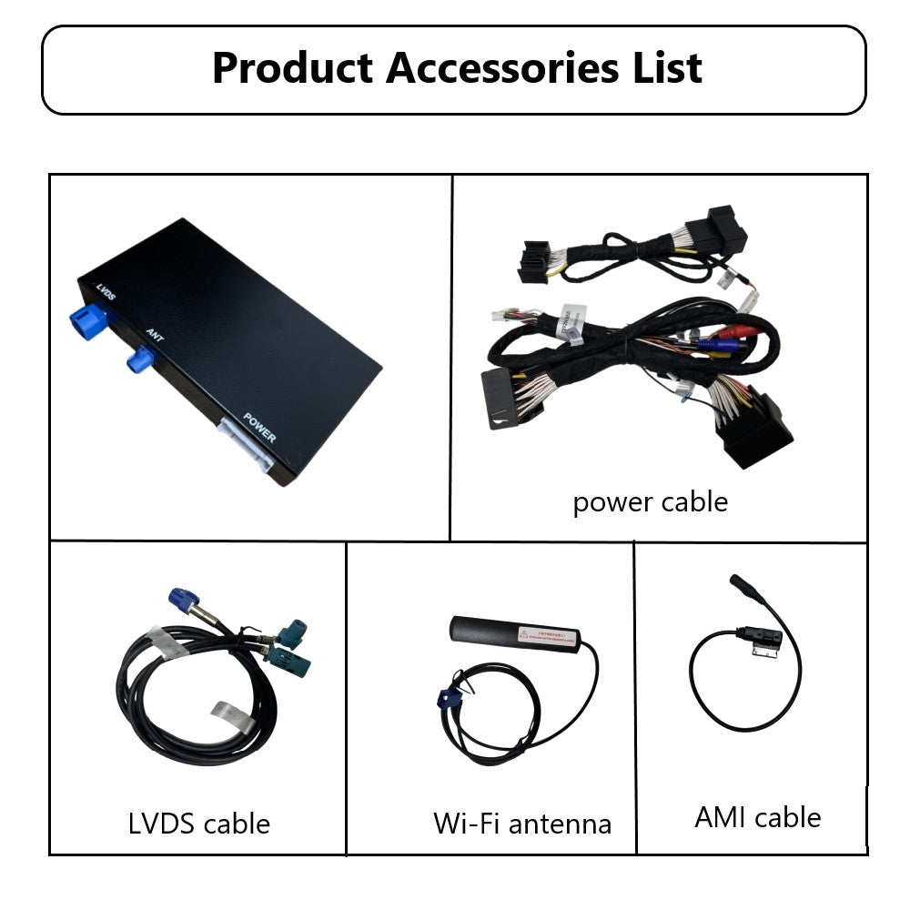 iManAuto Wireless CarPlay Module for Audi A6 A7 C7 2012-2018, Plug and Play, Support Android Auto & Rear Camera