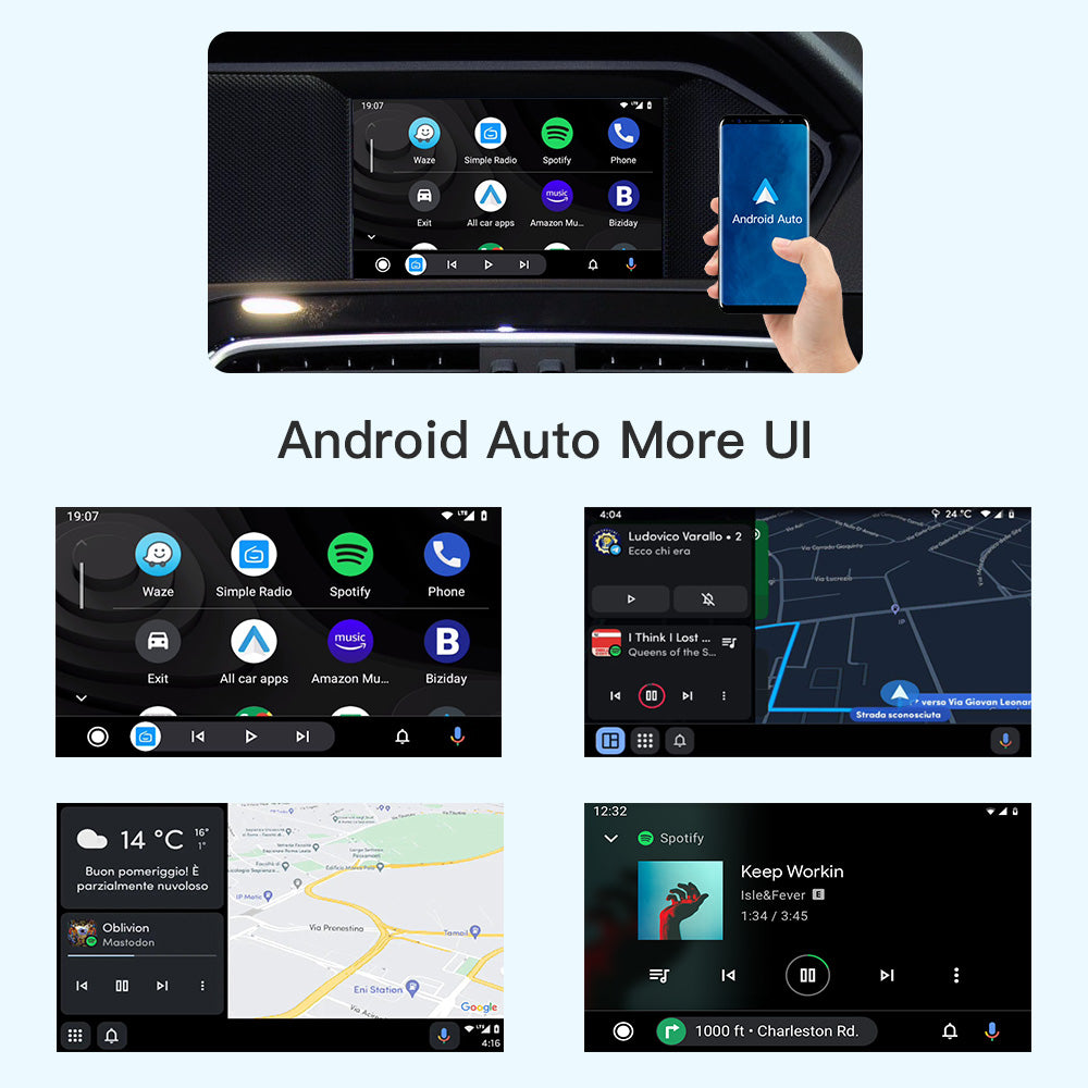 iManAuto Wireless Carplay Suitable For Mercedes Benz A B C E CLA GLA GLK ML Sprinter NTG4.5 Becker Module Android Auto Navigation