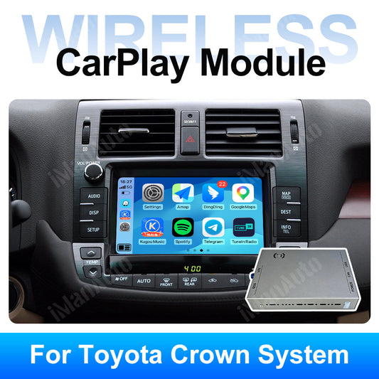 iManAuto 2008-2013 Toyota Crown Athlete GRS200 / GRS202 / GRS204 OEM Head Units Wireless Apple CarPlay & Android Auto