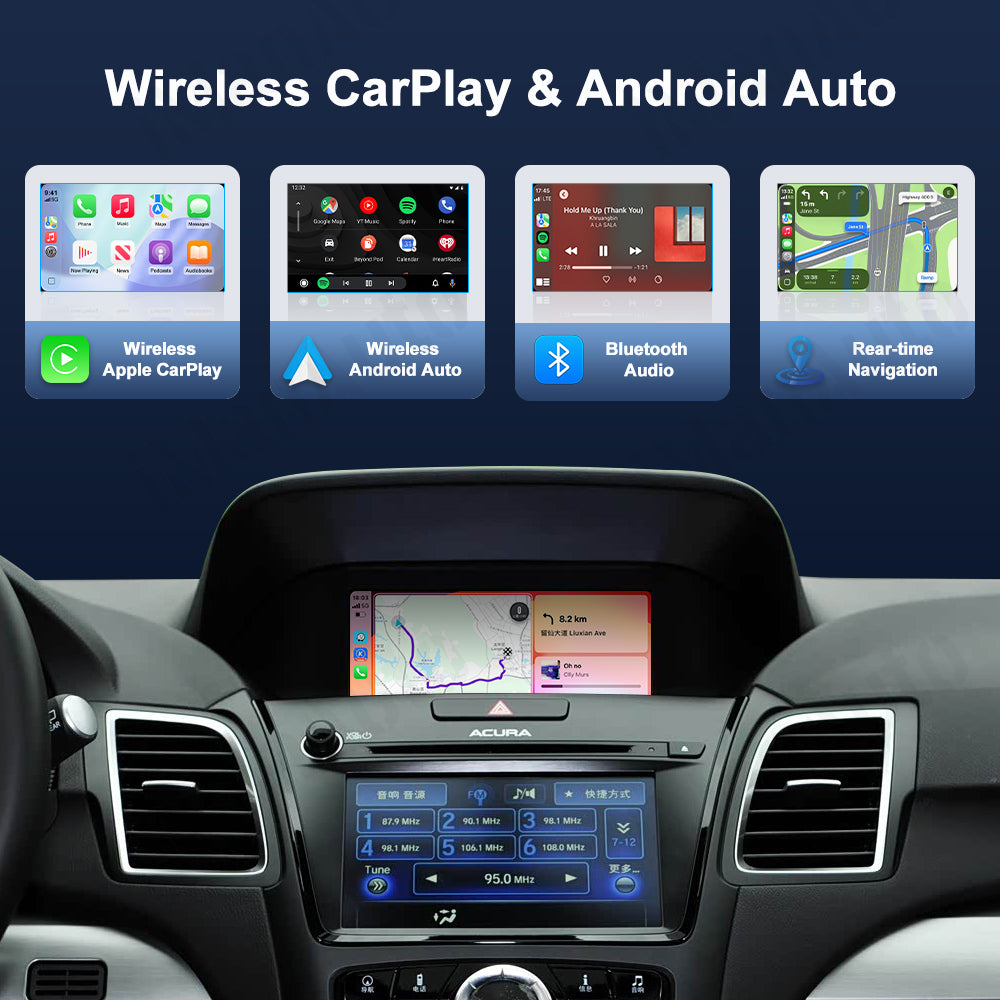 iManAuto Wireless Apple Carplay Android Auto Car Ai Box For Acura MDX RDX TLX ILX RLX Honda Odyssey Original Screen Support Mirroring