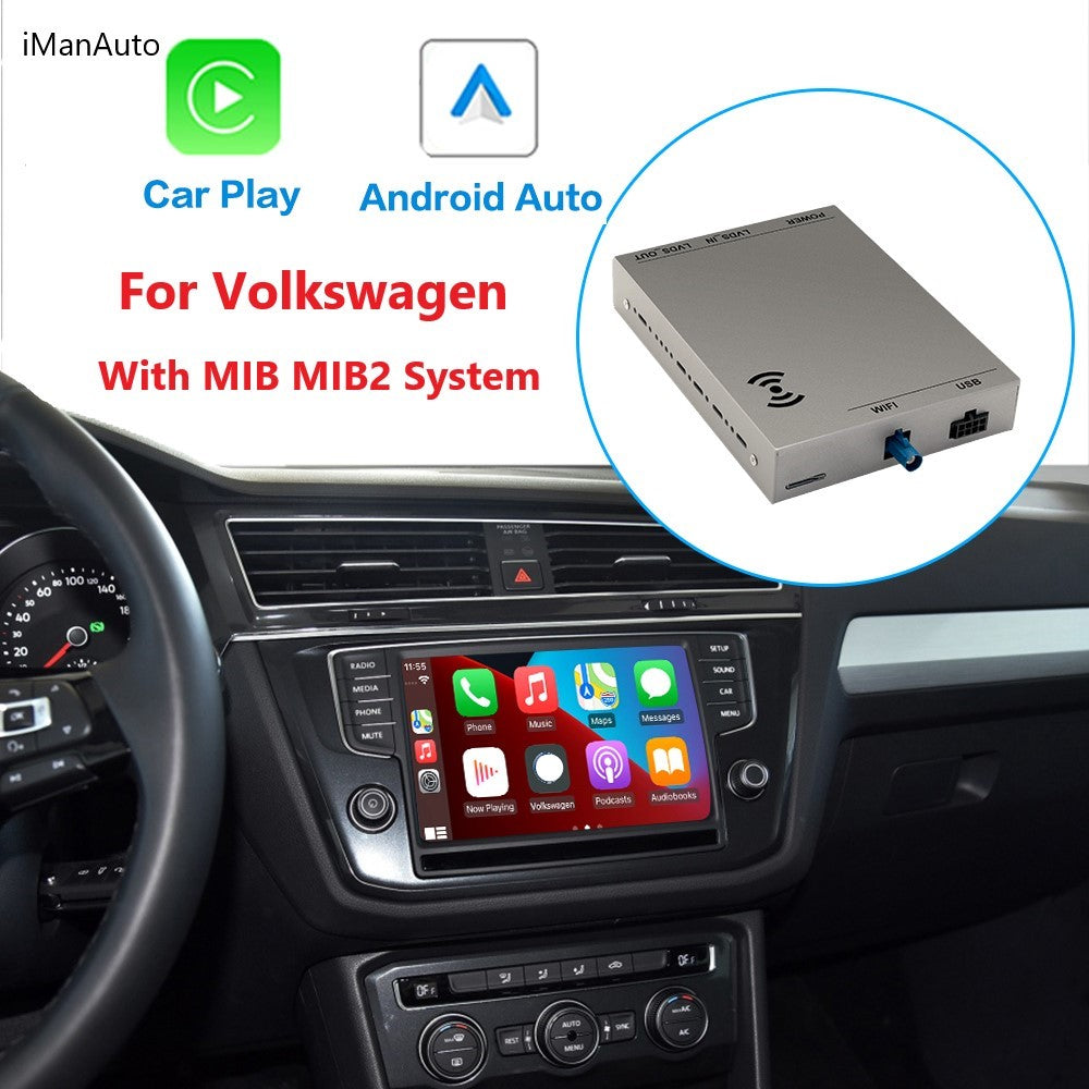 iManAuto MIB Wireless CarPlay Android Auto For Volkswagen Polo Golf 7 MK7 Passat B8 Skoda Octavia MIB SYSTEM Car Accessories