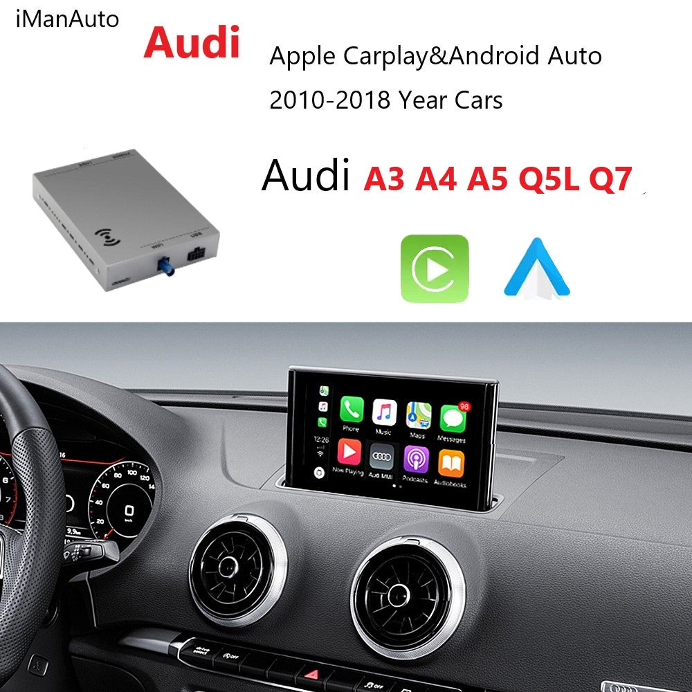 iManAuto Wireless Apple CarPlay Interface Android Auto Decoder For Audi A3 2013-2018 AirPlay Mirror Link Car Play