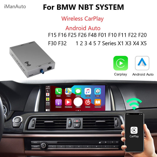 Wireless Apple Carplay Android Auto Interface For BMW 1 2 3 4 5 7 Series X1 X3 X4 X5 X6 MINI NBT System Car Play