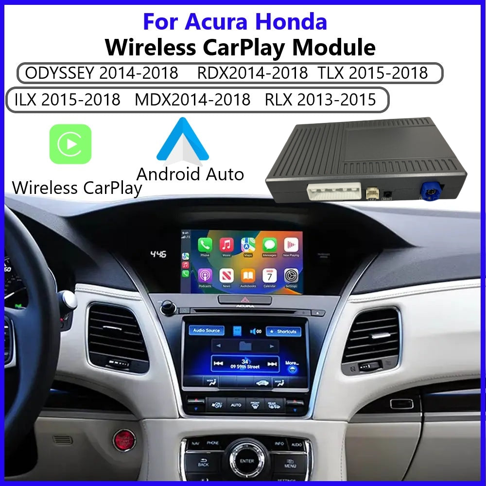 iManAuto Wireless Apple Carplay Android Auto Car Ai Box For Acura MDX RDX TLX ILX RLX Honda Odyssey Original Screen Support Mirroring