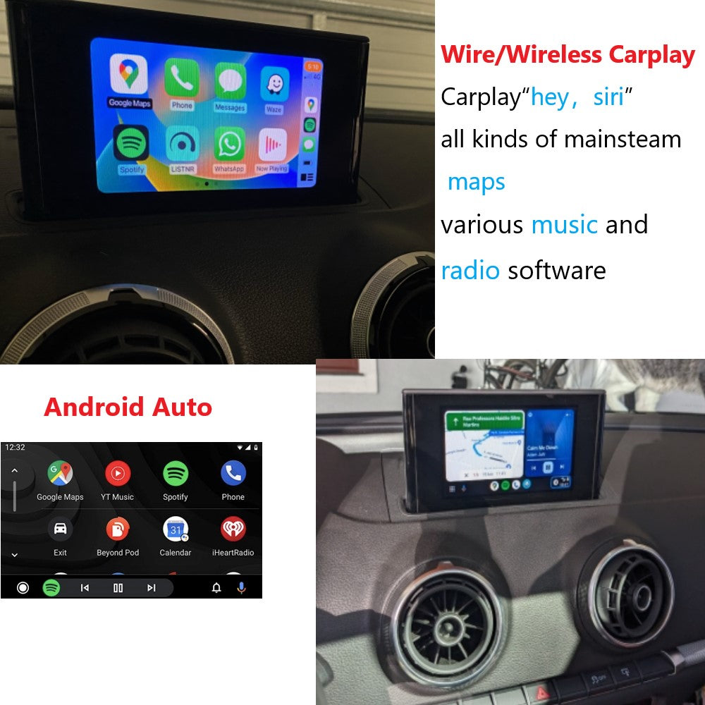 iManAuto Wireless Apple CarPlay Interface Android Auto Decoder For Audi A3 2013-2018 AirPlay Mirror Link Car Play