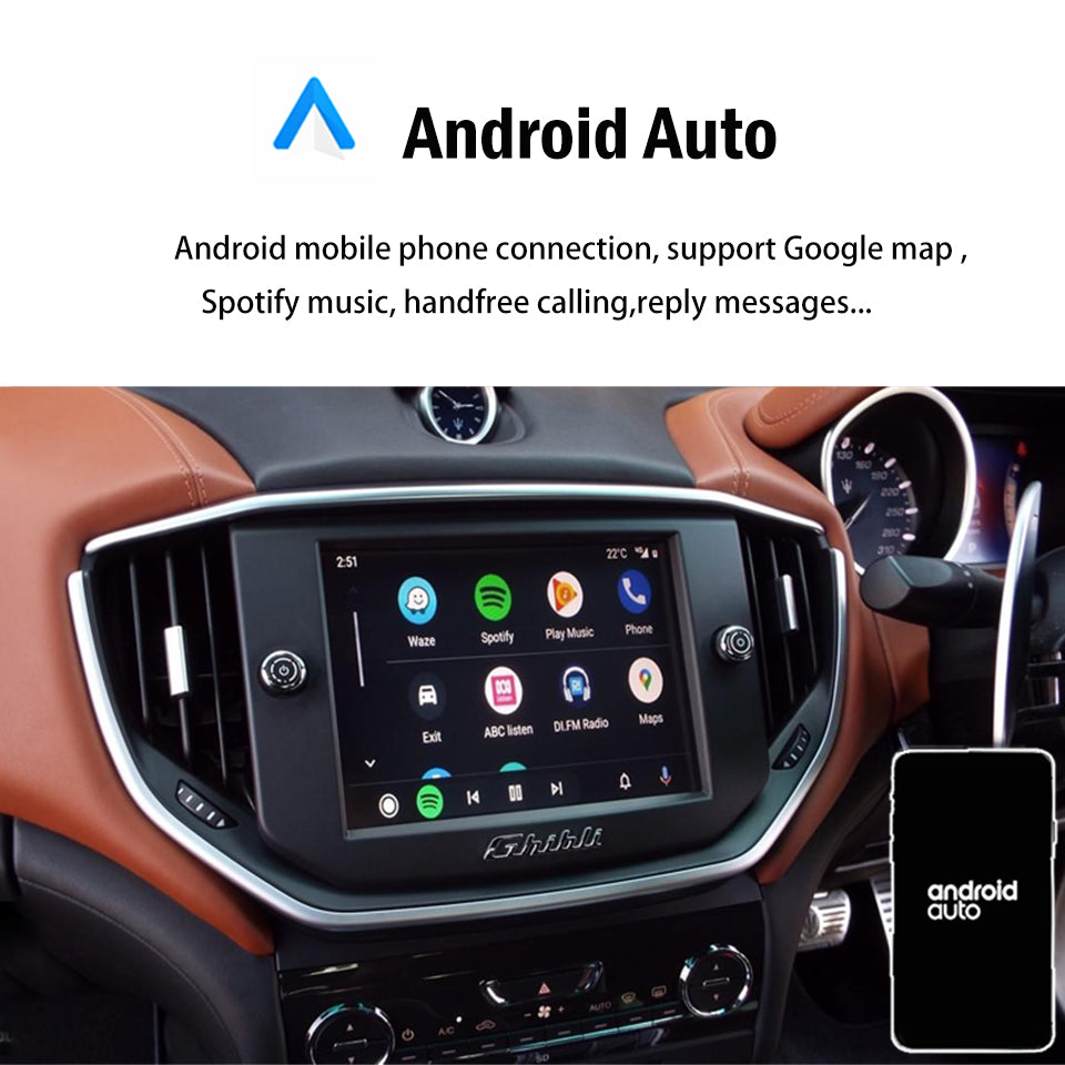 iManAuto Wireless CarPlay Interface for Maserati Ghibli Quattroporte 2014-2016 Android Auto Mirrorlink Car Accessories