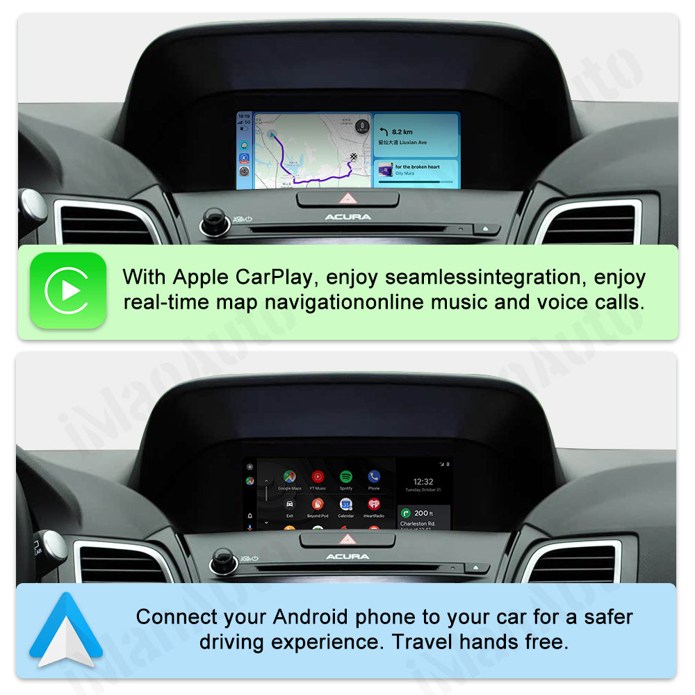 iManAuto Wireless Apple Carplay Android Auto Car Ai Box For Acura MDX RDX TLX ILX RLX Honda Odyssey Original Screen Support Mirroring
