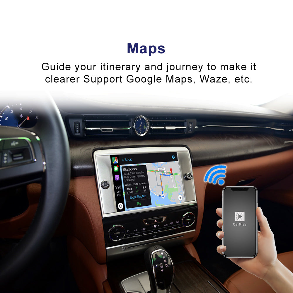 iManAuto Wireless CarPlay Interface for Maserati Ghibli Quattroporte 2014-2016 Android Auto Mirrorlink Car Accessories