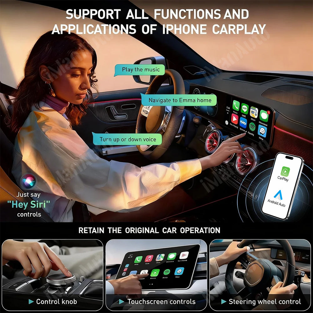 iManAuto 2008-2013 Toyota Crown Athlete GRS200 / GRS202 / GRS204 OEM Head Units Wireless Apple CarPlay & Android Auto