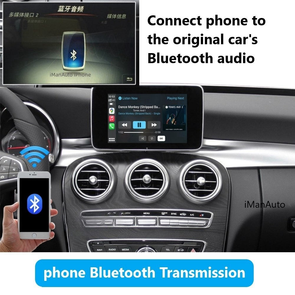 iManAuto Wireless Carplay Moudule For Mercedes Benz NTG5.0 System C S CLA GLA GLC CLS GLE W205 X253 GLE GL Android Auto