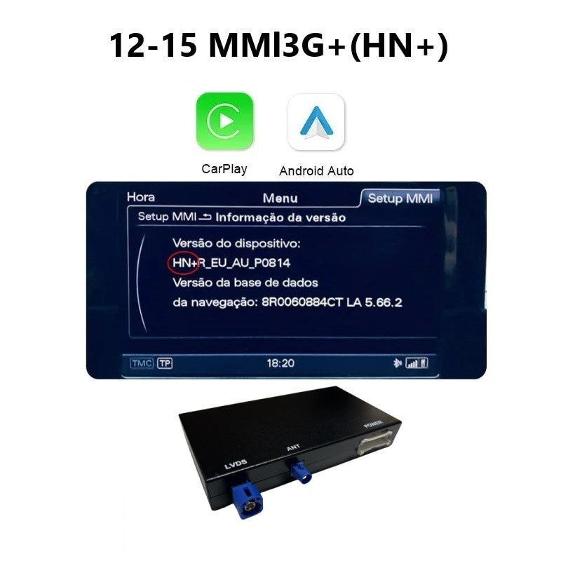 iManAuto Wireless CarPlay Module for Audi A6 A7 C7 2012-2018, Plug and Play, Support Android Auto & Rear Camera